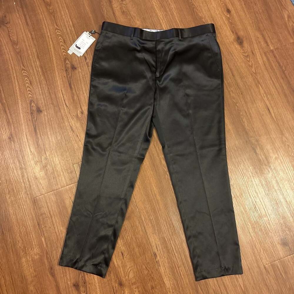 Vinci Men’s Black Dress Pants Zegna Style 40x32 NWT MSRP $89